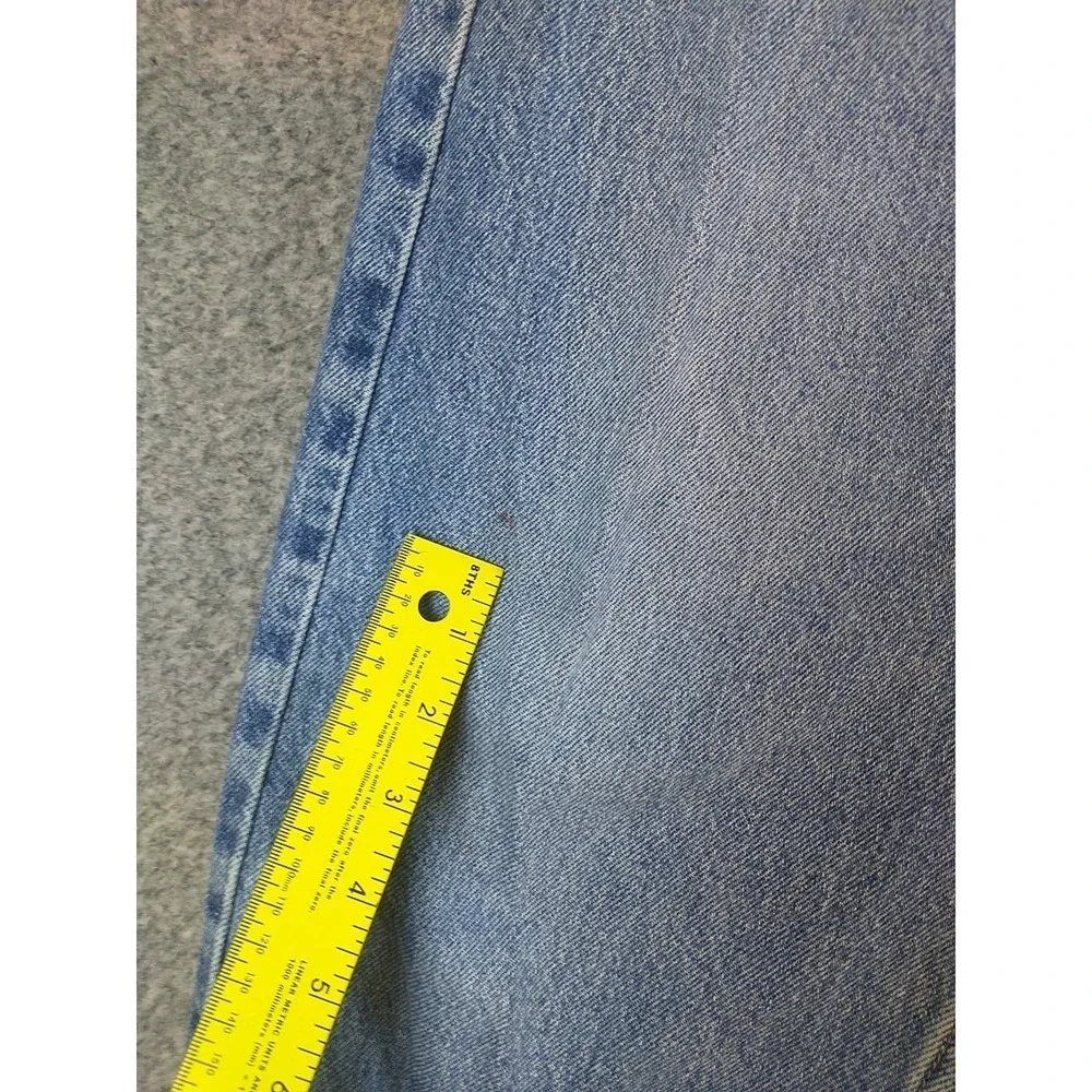 Wrangler Premium Quality Mens Straight Leg Jeans Medium Wash Blue Denim 34x31